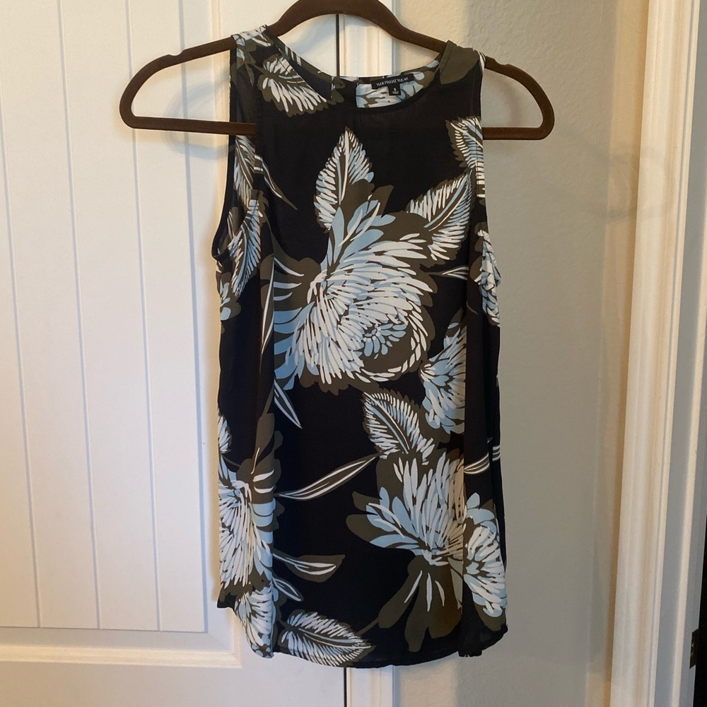 Black patterned blouse